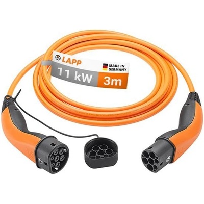 Lapp Kabel nabíjecí 75743 typ 2 11kW 20A 3 fáze 3m pro elektromobil | Zboží Auto