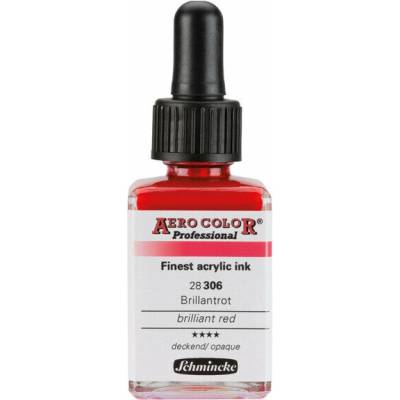Schmincke Aero Color akrylový atrament Professional Standard 306 brilantná červená