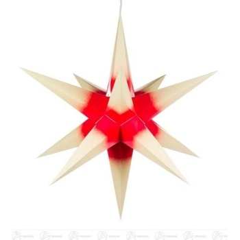 Dregeno Pokojová dekorace Haßlauer Vánoční hvězda do interiéru kamzík červené jádro elektrické osvětlení šířka x výška x hloubka 64 cmx64 cmx64 cm