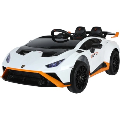 Lean Cars Elektrická autíčko Lamborghini STO Drift 2x45W batéria 24V 4,5Ah 2024 bílá