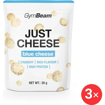 GymBeam Syrový snack Just Cheese modrý syr 10 x 30 g