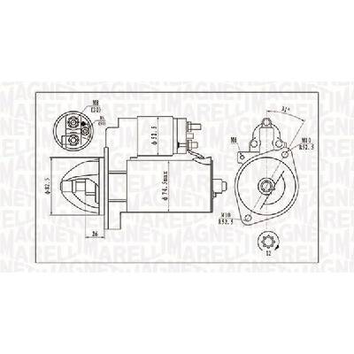 Startér MAGNETI MARELLI 063721410010
