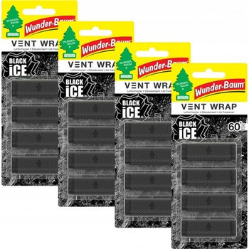Wunder-Baum vůně do auta do mřížky ventilace Black Ice 4 ks