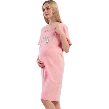 Розова нощница за кърмене с апликация овчица