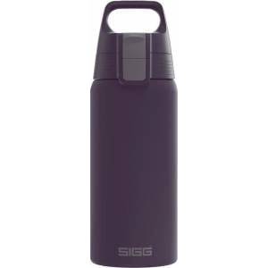 SIGG - Insulated drinking bottle - Shield Therm One Nocturne thermos bottle - carbonated drinks - leak-proof - dishwasher safe - BPA-free - 90% recycled stainless steel - dark purple - 0.5L - 6022.50