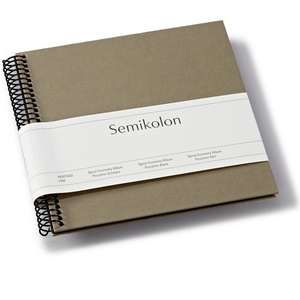 Semikolon Uni Economy малък фотоалбум, тъмносив с черни страници (370002)