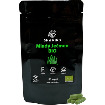 Shamind Mladý Zelený ječmen Bio 60 kapslí