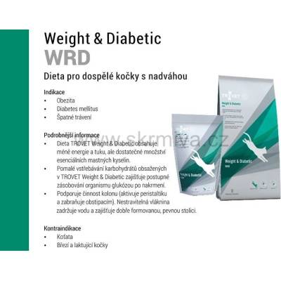 Trovet Dog Weight & Diabetic WRD 3 kg