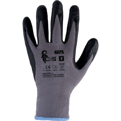 CANIS SAFETY a. s Cxs napa / Ръкавици, потопени в нитрил - сиво/черно 10 (341000371010)