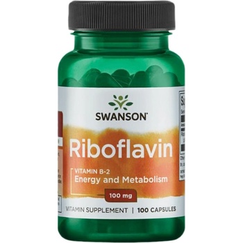 Image 1 of Swanson Vitamin B-2 / Riboflavin 100 mg [100 капсули]