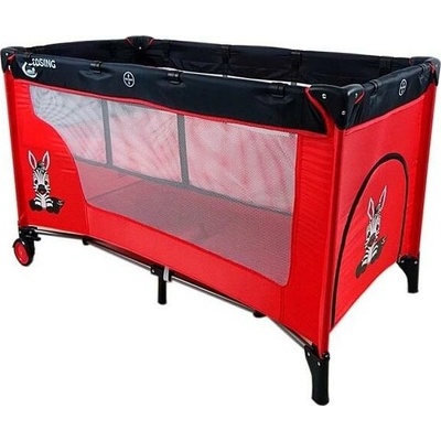 Cosing Cestovná postieľka s možnosťou polohovania ADAM Zebra Red C-0141R