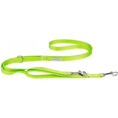 amiplay Lead SAMBA - повод за куче РАБОТЕН - ЗЕЛЕН, размер S - 100-200 х 1, 5 см - Полша - 278035