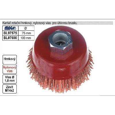 Magg BL97600 Kartáč hrnkový 100, nylonový, M14x2