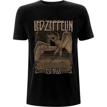 Led Zeppelin Риза Faded Falling Unisex Black S (LZTS15MB01)