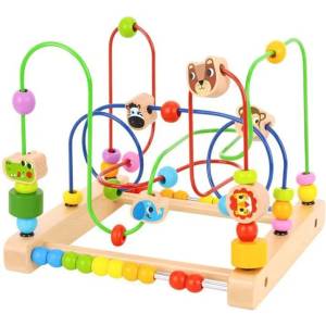 Tooky Toy Дървен лабиринт - Диви животни - Tooky Toy