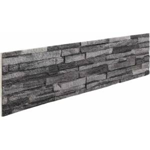 vidaXL Стенни панели 10 бр. 100 x 25 cm Антрацит EPS пяна (42046110)