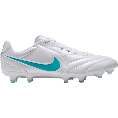 Nike TIEMPO LIGERA PRO FG Bílá Tyrkysová