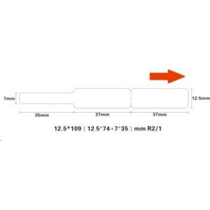 Niimbot A2K88218301, 12, 5x109mm, 65 бр. , бели самозалепващи етикети за кабели (A2K88218301)