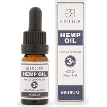 Endoca CBD olej čokoládovo-mätový 300 mg CBD 10 ml