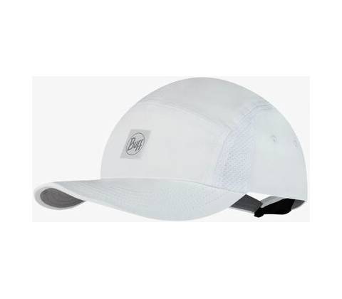 Buff 5 panel Cap r-solid white