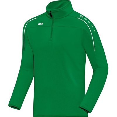 JAKO Classic O mikina krátký zip zelená