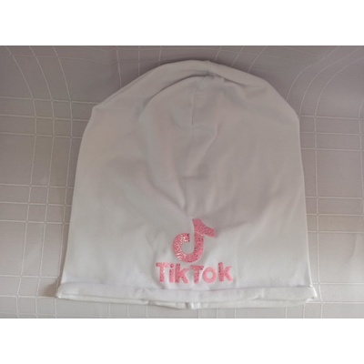 dívčí čepice Tik Tok bílá