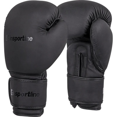 Boxerské rukavice inSPORTline Kuero černá - 12oz
