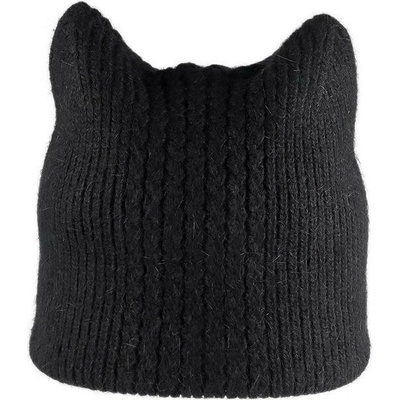 Stoklasa Dámská/dívčí zimní čepice s vlnou z angorského králíka Černá