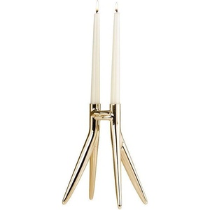 Kartell Свещник Abbracciaio гланцирано златен (1956_gg)