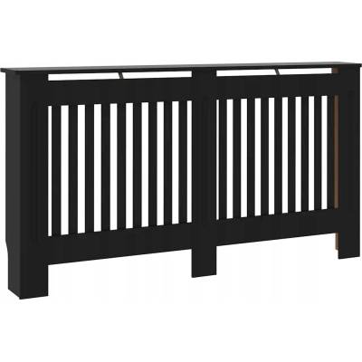 Kryt na radiátor MDF deska 152 x 81 cm černý