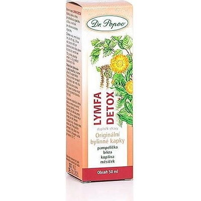 Dr.Popov Lymfa detox originální bylinné kapky obsah 100 ml