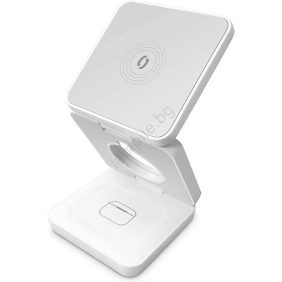 ALIGATOR AMS09WT - Безжична зарядна станция MagSafe 3 в 1 15W бяла (PH0017)