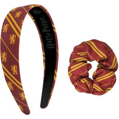 CurePink: | Doplňky do vlasů Harry Potter: Nebelvír Gryffindor 15 x 18 x 4 cm vínový polyester [HPE60504]