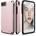 elago Armor Case - хибриден кейс (поликарбонат + TPU) и HD покритие за iPhone SE (2020), iPhone 8, iPhone 7 (розов)