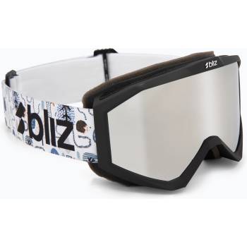 Bliz Детски скиорски очила Bliz Liner Jr matte black/brown/silver mirror