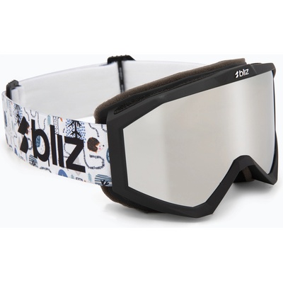 Bliz Детски скиорски очила Bliz Liner Jr matte black/brown/silver mirror