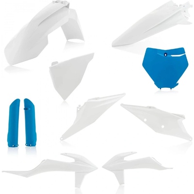 Acerbis plastový full kit sa hodí pre KTM SX/SXF 19/22 biela/modrá