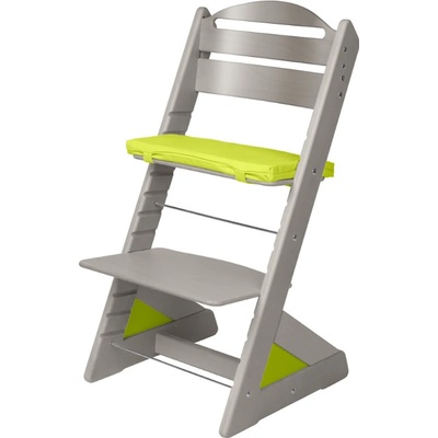 Jitro rostoucí židle Plus Šedá Sv.zelený klín + sv.zel.