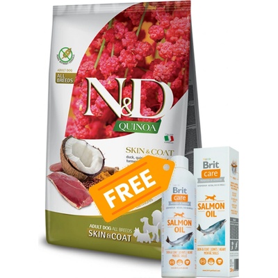 N&D GF Quinoa Dog Skin & Coat Duck & Coconut 7 kg