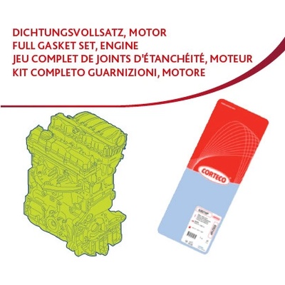 CORTECO Kompletní sada těsnění, motor 49367500