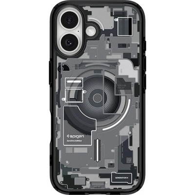 Spigen iPhone 17 SPIGEN ULTRA HYBRID ZERO ONE Пластмасов удароустойчив капак за телефон, MagSafe, черен ACS10089 (ACS10089)