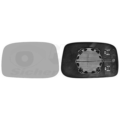 Sklo vonkajżieho zrkadla VAN WEZEL 0965837