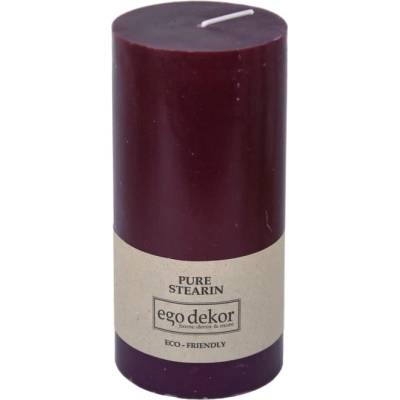 Ego dekor Виненочервена приятелска свещ, време на горене 50 ч. Eco - Eco candles by Ego dekor (ZBC-3771053)