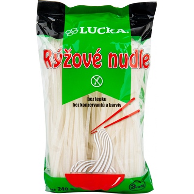 Lucka Rýžové nudle bezlepkové 3 mm 240 g