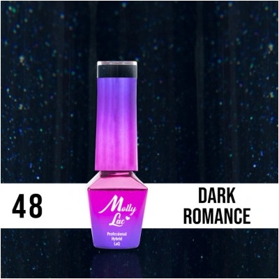 Allepaznokcie MollyLac gél lak 48 Dark Romance 5 ml