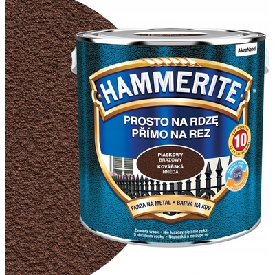 Hammerite přímo na rez 2,5L hladká červenohnědá