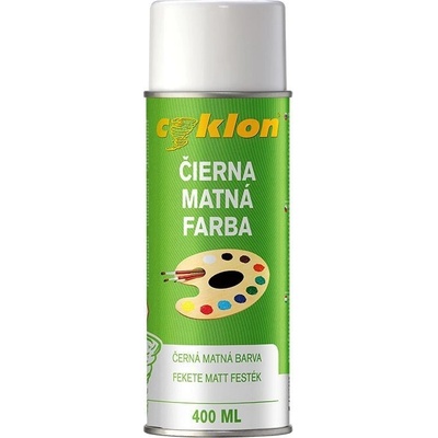 Cyklon spray 400 ml čierny mat