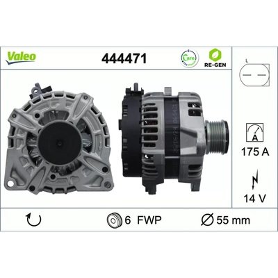 VALEO Alternátor VALEO RE-GEN REMANUFACTURED VA 444471