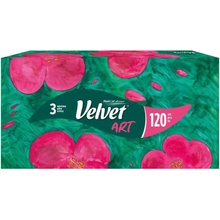 Velvet Pastels papírové kapesníčky 3-vrstvé 120 ks