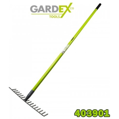 Gardex Градинско гребло 1630x430 мм, Gardex 403901 CULTURE, 16 зъба, фибродръжка (403901)